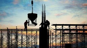 Workers Working On A Scaffolding