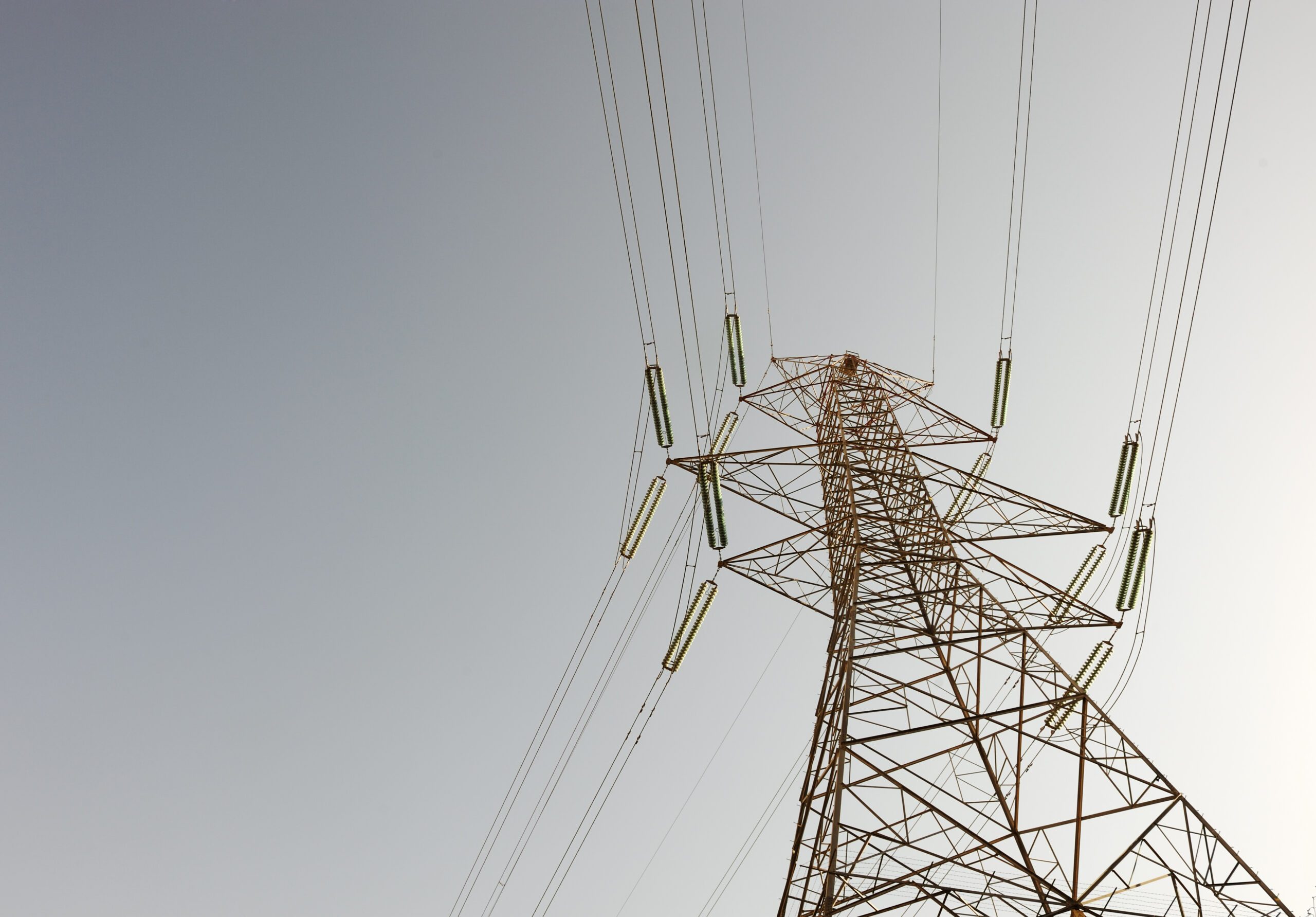 An electric power station with cables.